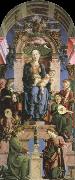 Cosimo Tura virgin and child enthroned oil on canvas